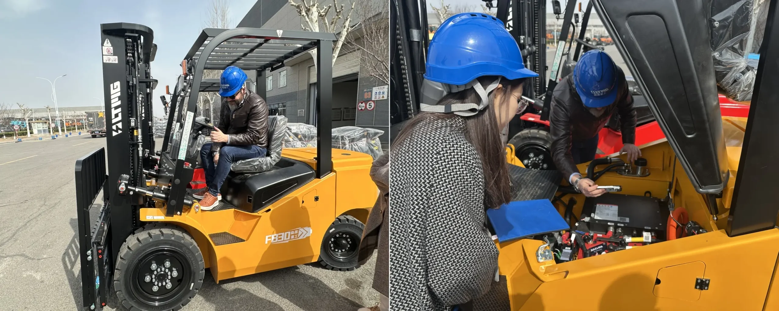 03团队信息展示员工风彩页-Concrete Mixer Manufacturer Team Forklift service discussion