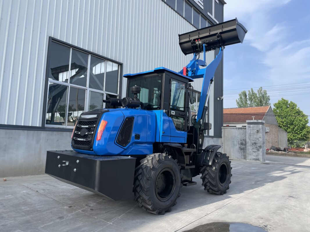 MEGA wheel loader on factory yard