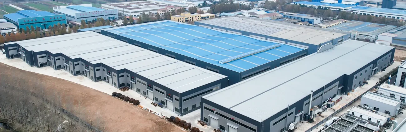Construction machinery factory aerial view