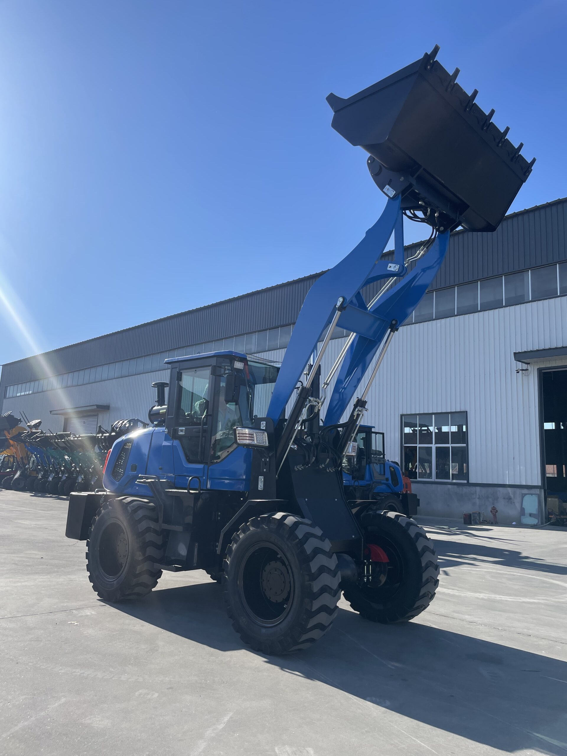 Material handling with wheel loader