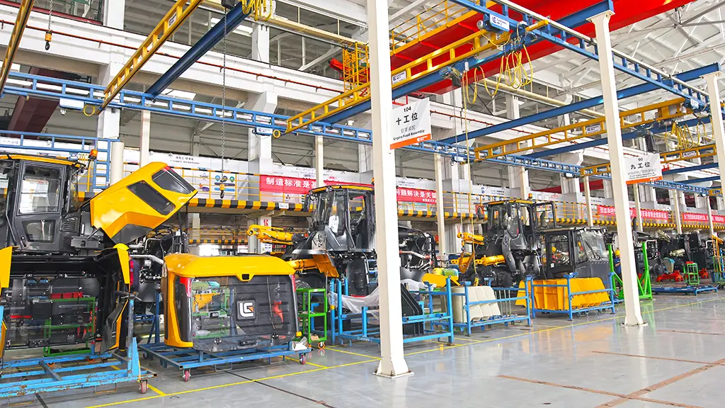 首页-China Construction Machinery Manufacturer | MEGA Wheel loader workshop overview