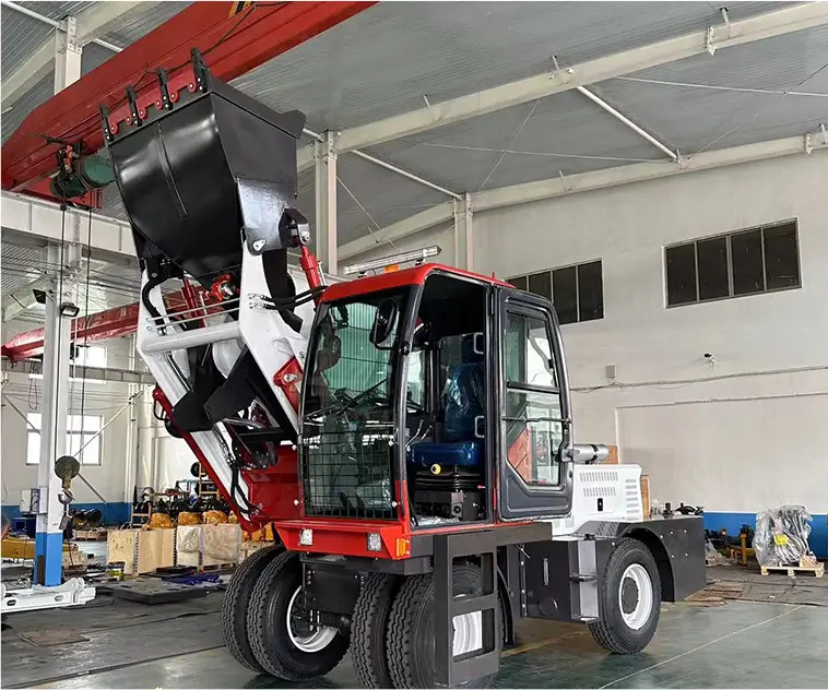 首页-China Construction Machinery Manufacturer | MEGA Self loading concrete mixer workshop