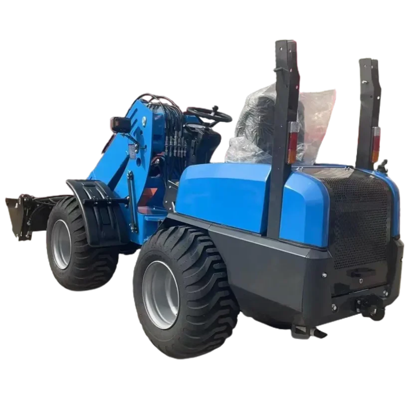 Telescopic Wheel Loader Manufacturer Guide to Reach, Residual Load and Stability EC430 telescopic loader showing extended-boom reach for load planning