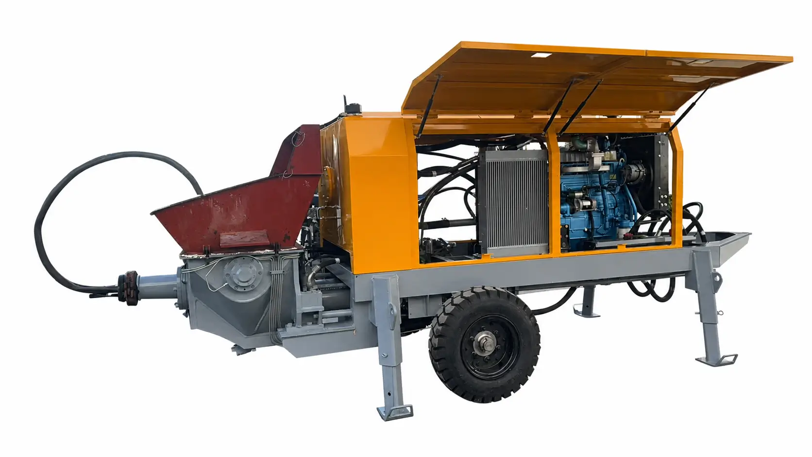 HBTS30-10-48R Trailer Concrete Pump HBTS30-10-48R Trailer Concrete Pump view 3