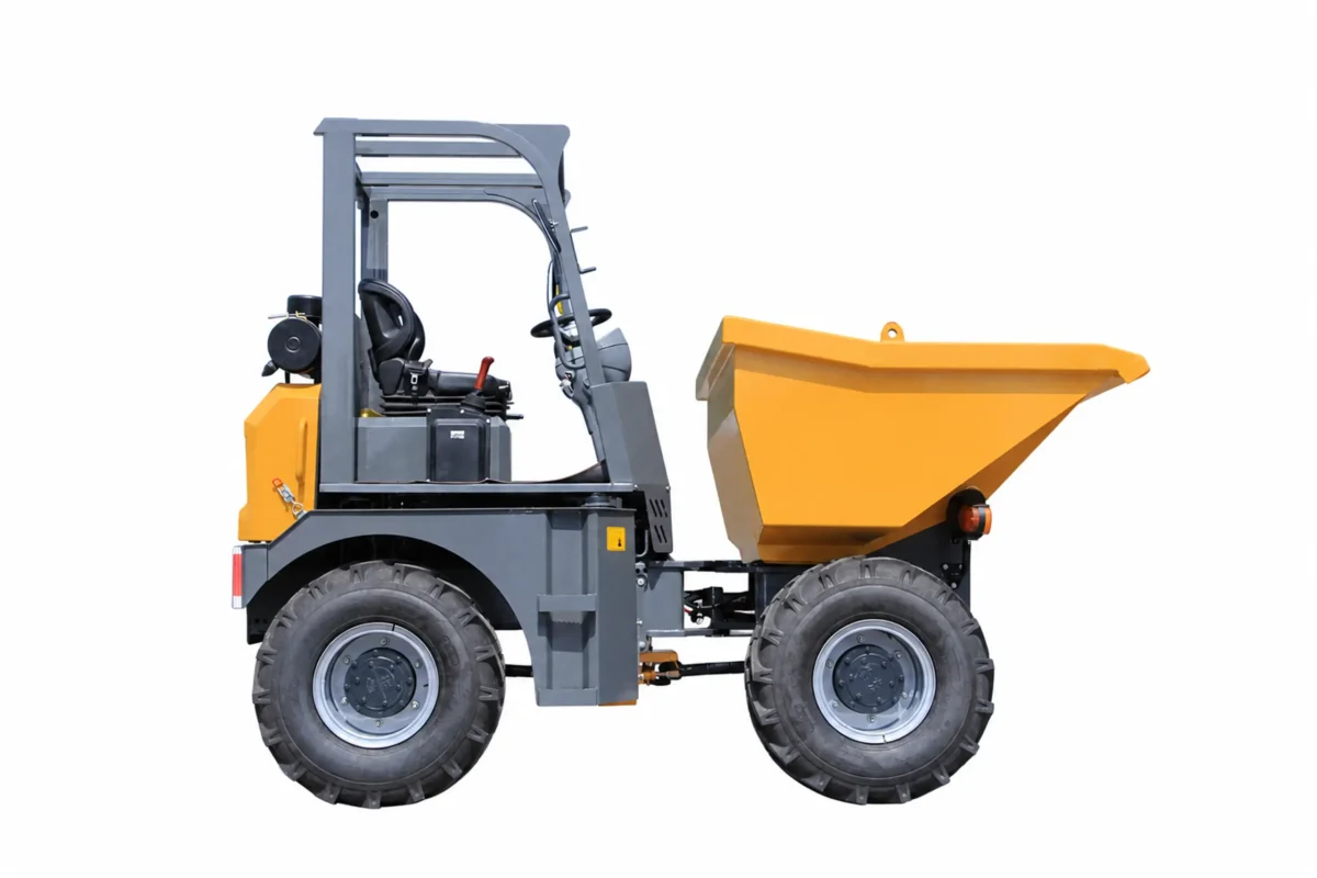 MG20D 4x4 site dumper for payload and skip-volume selection
