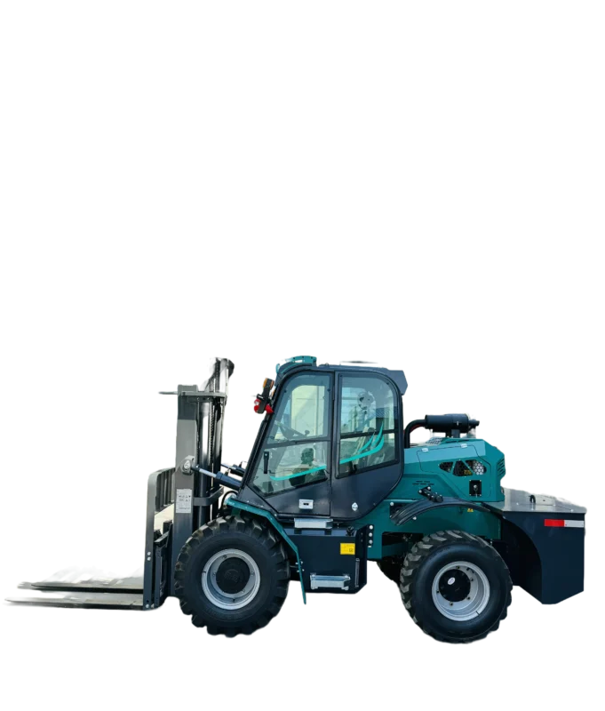 MG3582 4x4 forklift for mast clearance and high-low drive comparison