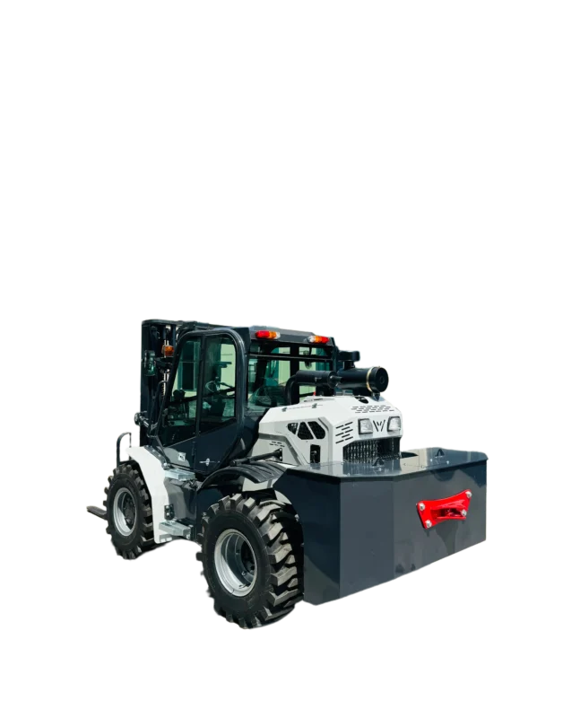 MG3501 rough terrain forklift for 500 mm load-center assessment