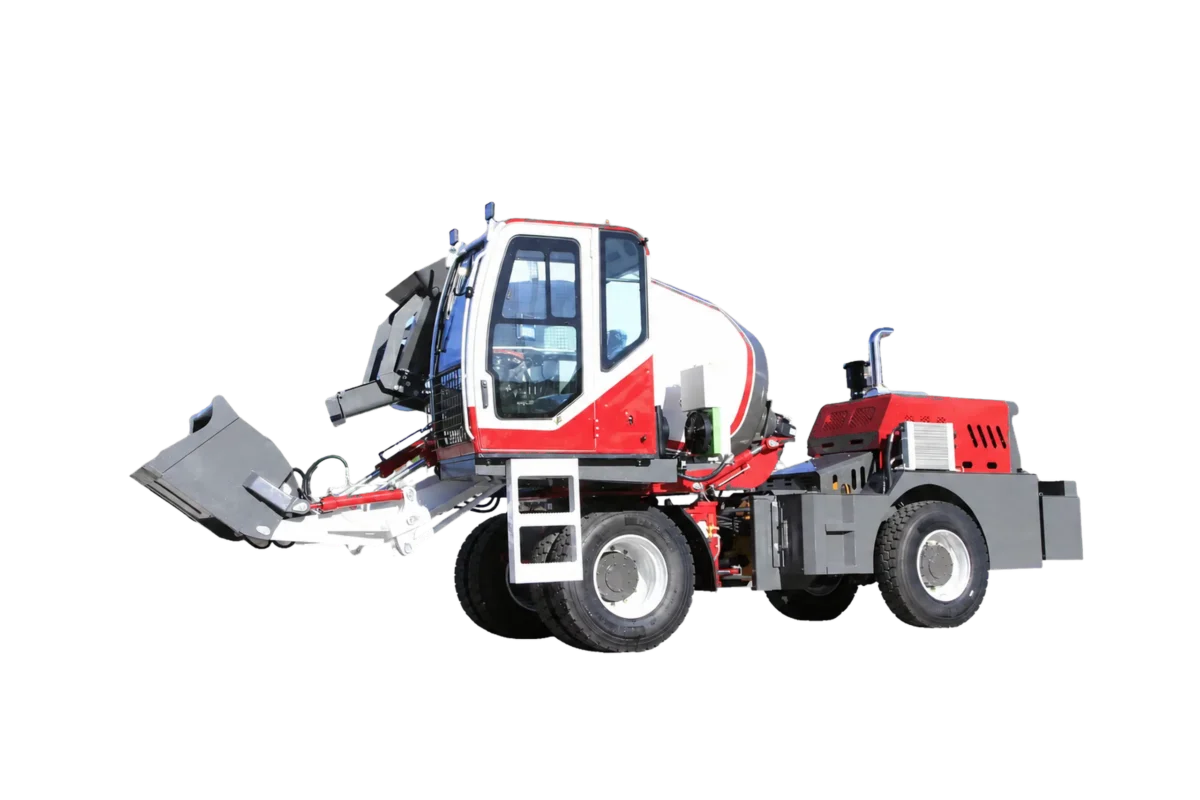 MG5500B self-loading concrete mixer for larger repeated batch cycles