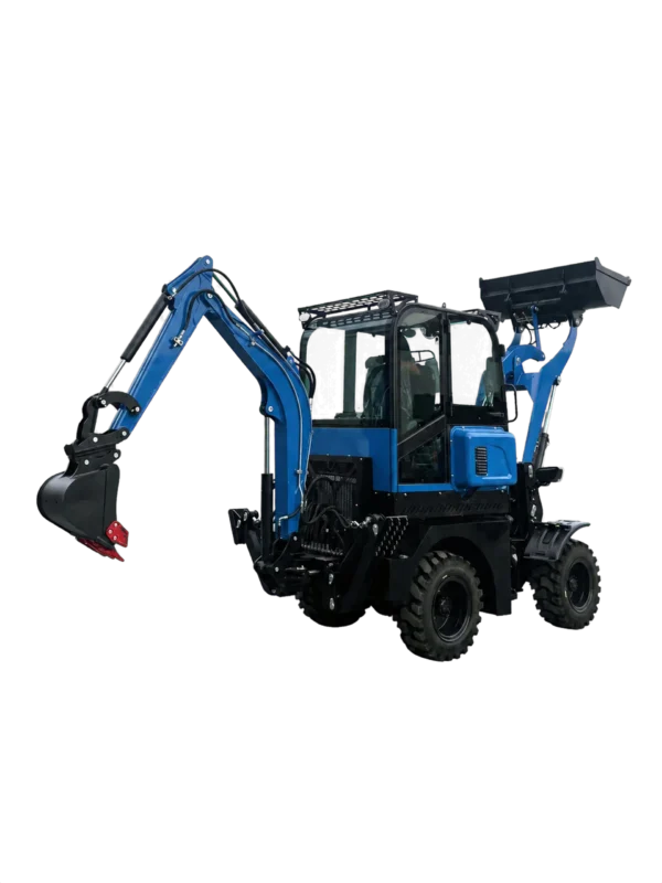 Backhoe Loader Manufacturers in China: Comparing Compact and Full-Size Machine Evidence WZ20-15 compact backhoe loader for Chinese manufacturer acceptance testing
